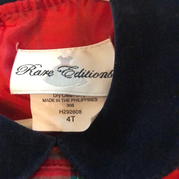 Smocked Silk Blend Navy Velvet Collar Dress - Picture 3 of 4